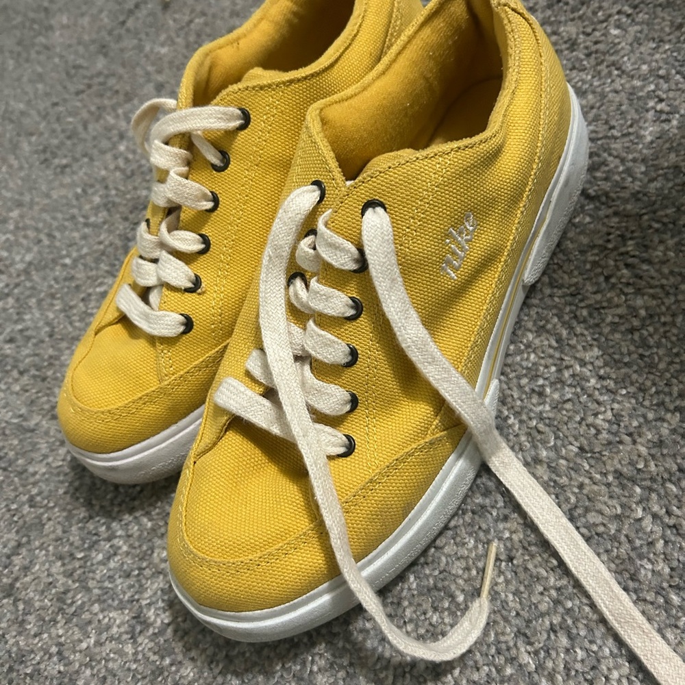 Nike Yellow Canvas Sneakers
